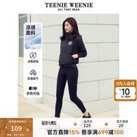 TEENIE WEENIE 小熊2024速干运动瑜伽裤鲨鱼裤女 黑色 165/M