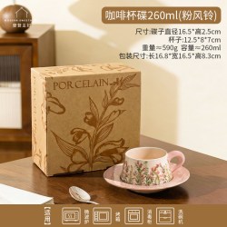 摩登主妇 咖啡杯碟高档精致对杯结婚新婚物套装马克杯子