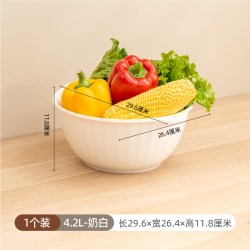 禧天龙 洗菜盆沥水篮新款家用厨房洗菜篮滤水洗水果淘菜盆水果盘