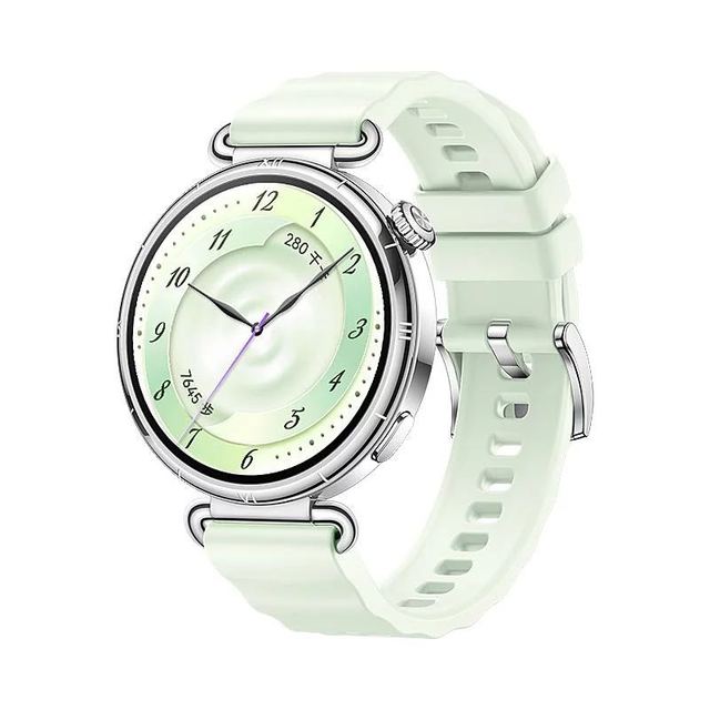华为 WATCH GT 6 41mm 智能手表 薄荷青氟橡胶表带