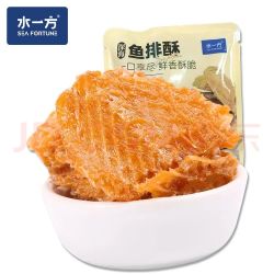 水一方 现烤烤鱼片 烤鱼排(先生鱼骨)手抓包30g*6袋