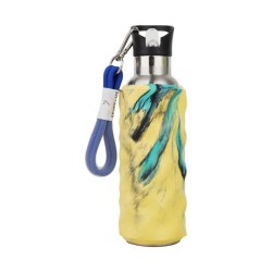 Seven  Me Seven Me 七次方 运动泡沫滚轴水杯 保温杯 600ml 水墨黄