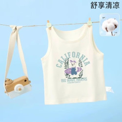 小班郎 儿童背心夏季薄款宝宝无袖T恤夏装纯棉男女童夏天上衣衣服