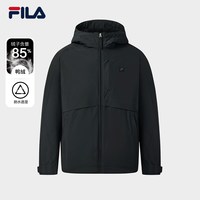 FILA RGB羽绒85鸭绒防水轻薄款斐乐男士冬季商务通勤保暖连帽外套