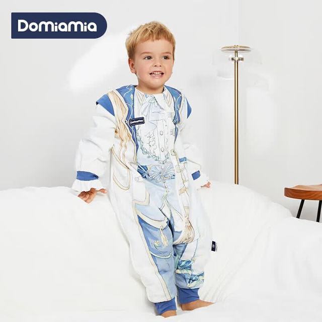 DOMIAMIA 婴儿睡袋防惊跳防踢被分腿睡衣 薄夹棉