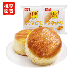 桃李 酵母面包香蕉味 营养早餐手撕软面包点心小零食整箱75g*8袋