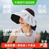 移动端：蕉下 黑胶贝壳帽女四季遮阳帽2026空顶防晒帽防紫外线BM017