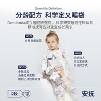 DOMIAMIA 婴儿睡袋秋冬分腿睡袋安抚防踢被儿童睡衣 薄夹棉