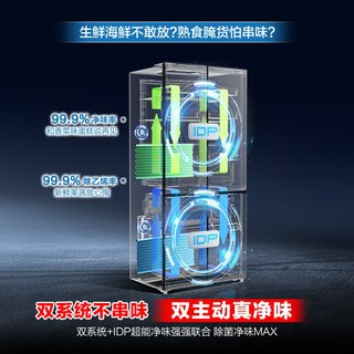Ronshen 容声 双净2.0系列 BCD-560N40CQGAX 风冷十字门冰箱 560L 灰色