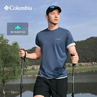 Columbia 26春夏短袖T恤男户外运动透气情侣款吸湿速干圆领修身t恤女AJ1419 478 XL