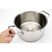 WMF 福腾宝 0769246380 不锈钢汤锅 24cm 纯色