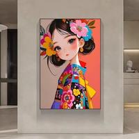 法式抽象人物装饰画