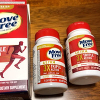 益节 MoveFree 益节 维骨力软骨素氨糖搭档专利骨胶原蛋白精华片 白瓶75粒×3瓶