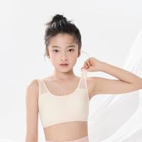 巴拉巴拉 儿童文胸初中学生内衣发育期女童夏季网眼透气小背心防凸点防走光