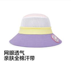 巴拉巴拉 儿童防晒渔夫帽 夏季透气遮阳帽