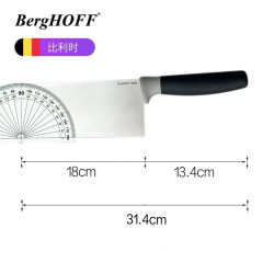 贝高福 BH0107301 厨师刀 5铬钢材 31.4cm 刀柄13.4cm 刃长18cm 深灰色