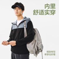 网易严选 反季软壳冲锋衣外套黑色 男女同款