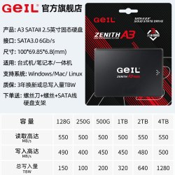 GeIL 高速500MB/S SSD固态硬盘