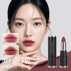 丽琳芝 柔雾哑光裸色滋润提升气色口红 02#豆沙色*1支装