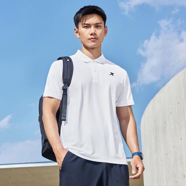 限尺码：特步 综训系列 男士短袖polo衫