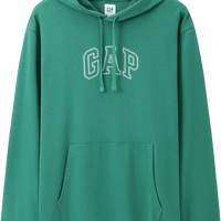 Gap 盖璞 Logo抽绳连帽口袋宽松卫衣