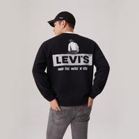 Levi's 李维斯男士美式LOGO印花宽松圆领落肩卫衣