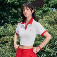 adidas 夏季短款翻领POLO衫运动日常休闲透气百搭短袖上衣