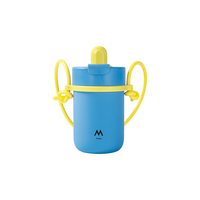M Stand 斜挎吸管杯 蓝黄撞色 550ml 塑料杯