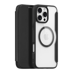 DUX DUCIS 适用苹果iPhone17/16ProMax翻盖手机壳15Plus插卡透明皮套ip14/13保护套防摔磁吸Magsafe全包case