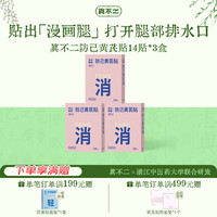 真不二 防己黄芪贴膏贴腿部膝盖贴腿贴14贴*3盒