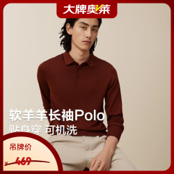 Hodo 软羊羊长袖plolo男可贴身弹力针织毛衫24秋冬新打底衫