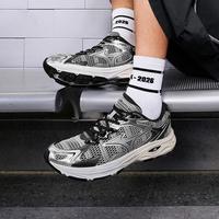 美津浓 26新款RACERS 潮流透气缓震老爹鞋 赛博银
