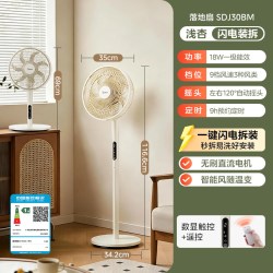 美的 家用立式电扇省电7叶智能落地扇