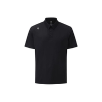 迪桑特 GOLF系列 男士运动商务Polo衫 黑色 2XL