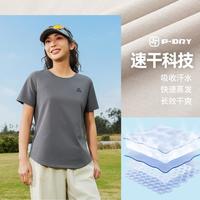 匹克 圆领短袖T恤 户外运动T恤上衣 女
