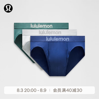 lululemon 丨Always in Motion 男士三角裤 *3 条装 速干 LM9AYCS 俱乐部蓝/深湾绿/淡雅马球蓝 M
