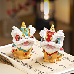 尔选 中式国潮风吉祥醒狮摆件