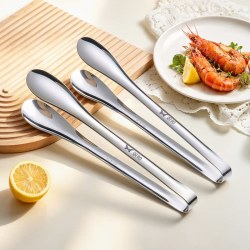 双枪 316L不锈钢食品夹 烧烤夹 长度22.5cm 防烫