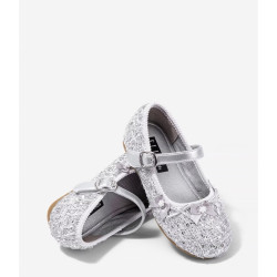 ELLE kids 春秋新款公主鞋亮片单鞋