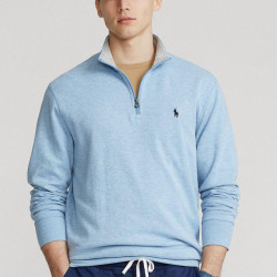 RALPH LAUREN Men's Luxury Jersey 1/4 Zip Pullover