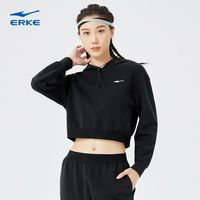鸿星尔克 春季新款女士运动休闲薄绒圆领套头衫卫衣上衣女时尚百搭