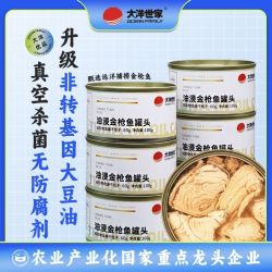 大洋世家 金枪鱼罐头非转基因油浸矿泉水浸开罐即食海鲜寿司100g