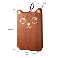 原森太 乌檀木砧板 小猫造型 40x27x2.5cm