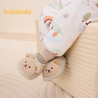 巴拉巴拉 balaOne宝宝地板袜防滑点胶冬加绒婴幼儿保暖袜学步209425172203