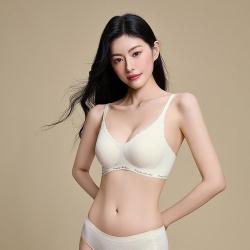 三福 中薄杯无钢圈聚拢文胸 提花肌理软支撑内衣女504006
