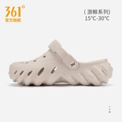 361° 洞洞鞋男款沙滩鞋耐磨逛街外穿透气软底户外运动休闲凉鞋包头拖鞋