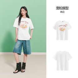 森马 BRUNCH BROTHER联名 女士短袖T恤 109326100050