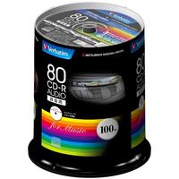 Verbatim 音乐光盘CD-R 80MINS 100张 48倍速度MUR80F