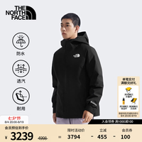 北面 三合一冲锋衣男550蓬鹅绒内胆Gore-tex防水羽绒|83RR GOE/宇宙黑 XXXL/190