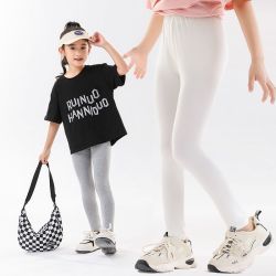 麦科贝尔 鲨鱼裤女童春夏款儿童芭比打底裤大童外穿裤子秋装女孩瑜伽裤黑色